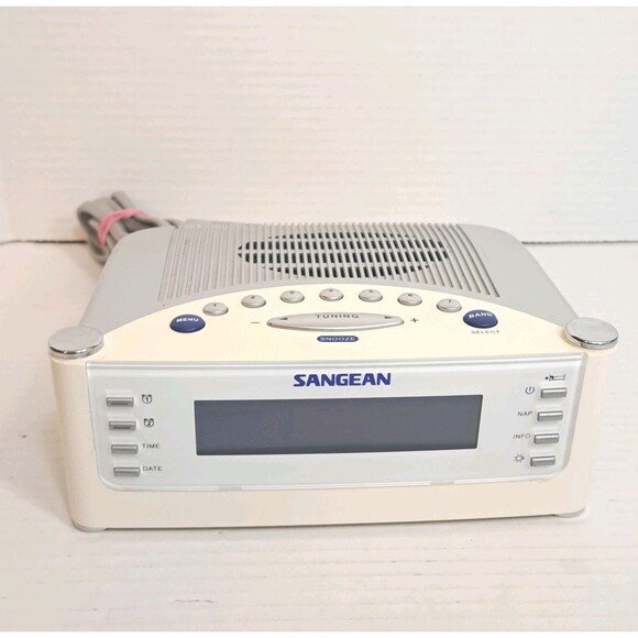 Sangean RCR-22 Atomic Digital Alarm Clock AM/FM 2 Bands Radio 2 Bands Time - Picture 2 of 7